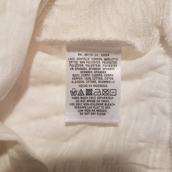 Anthro Vanessa Virginia Lace Riley Tee Size M - Picture 7 of 7